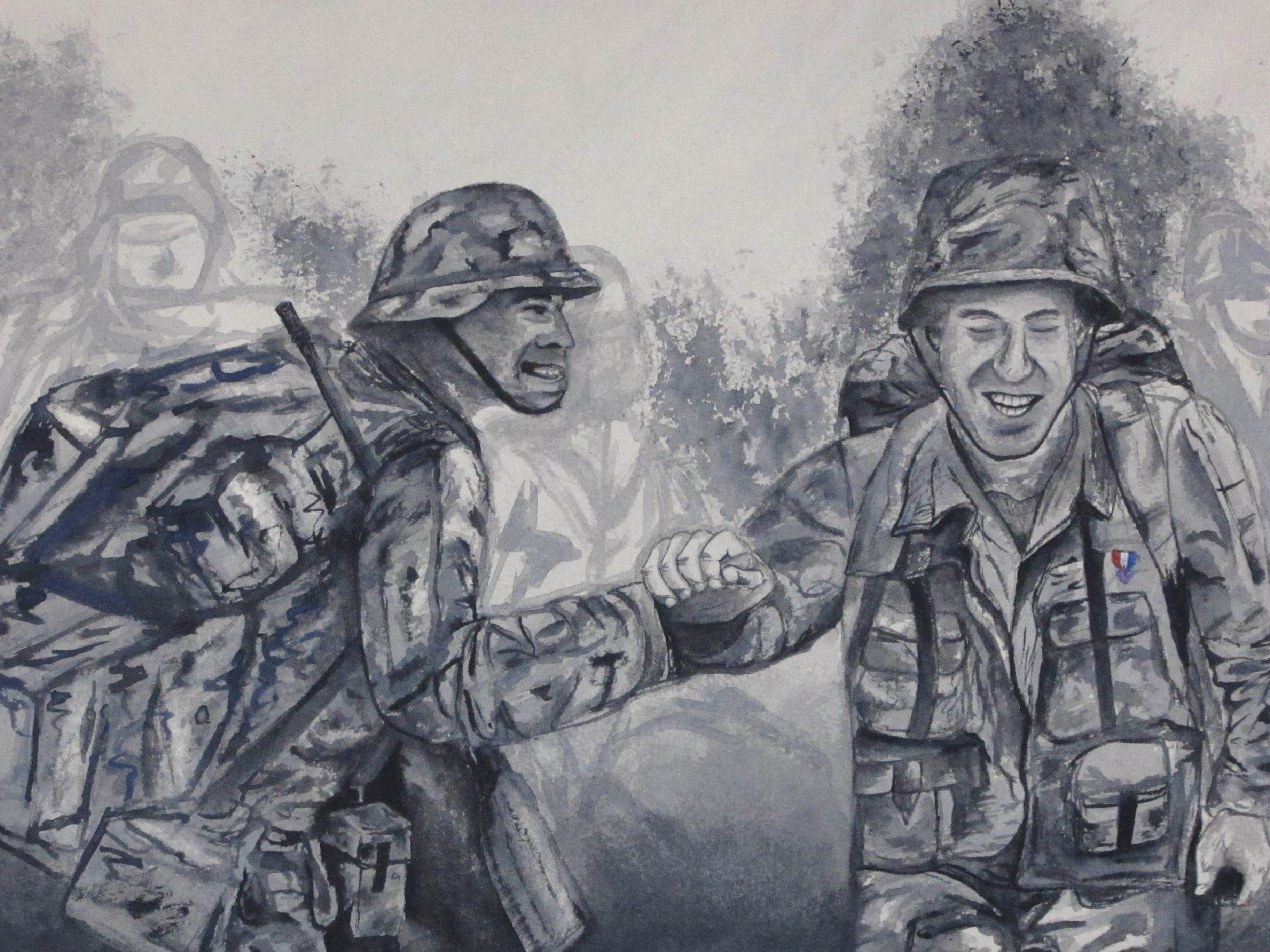 War Image, Watercolor