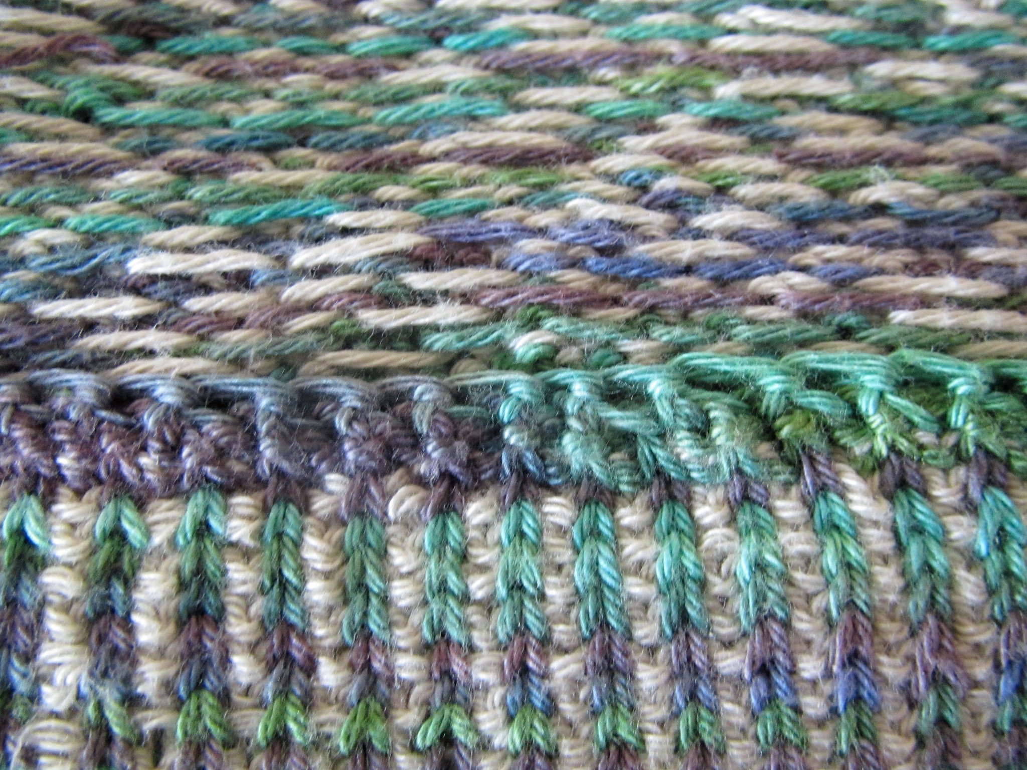 Fair Isle Sweater Dress Bind-Off Detail