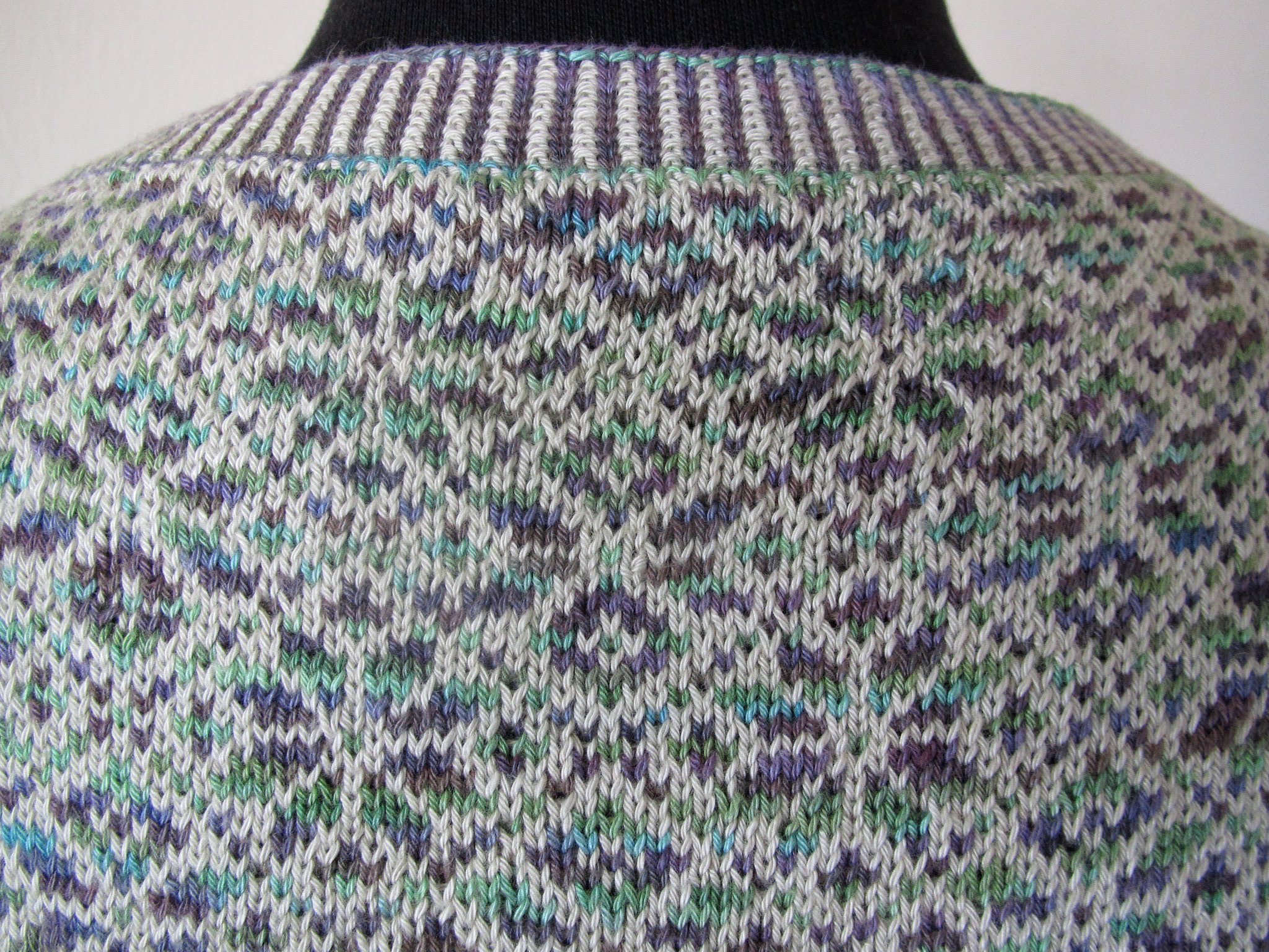 Fair Isle Sweater Dress Back Detail