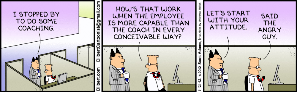Dilbert Coaching Comic